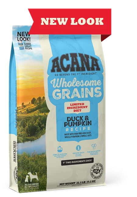 ACANA Singles + Wholesome Grains Limited Ingredient Diet Duck & Pumpkin Recipe Dry Dog Food