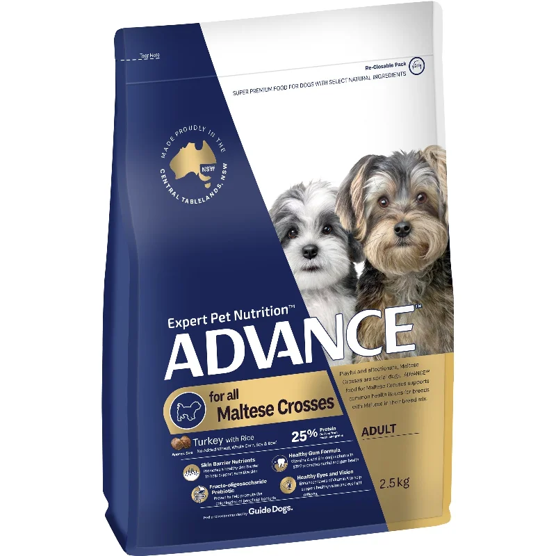 Advance Turkey and Rice Maltese Crosses Adult Dog Dry Food 2.5kg