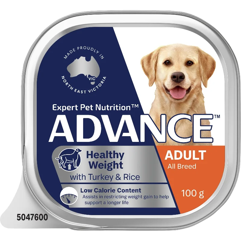 Advance Turkey and Rice Healthy Weight All Breed Adult Dog Wet Food 100g