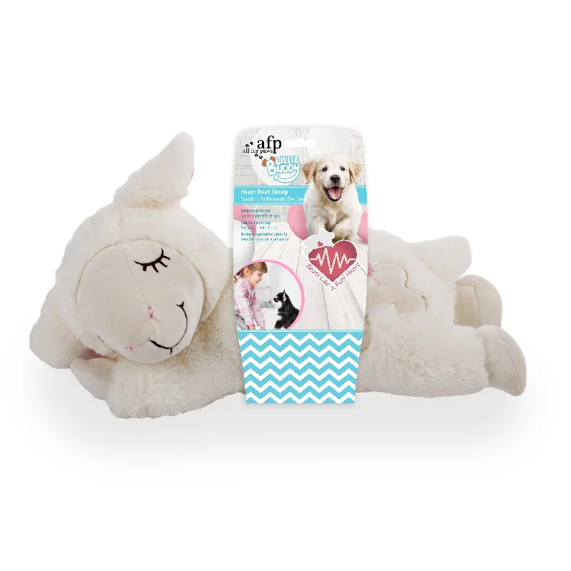 All For Paws Pups Little Buddy Heart Beat Sheep Dog Toy