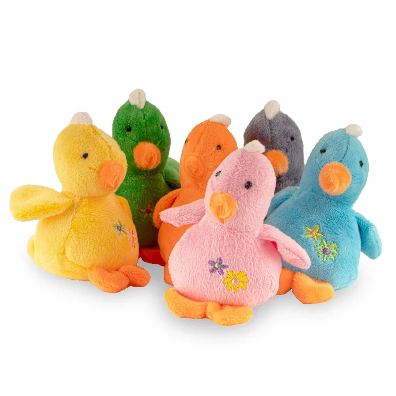 Jeffers 4" Baby Duck Plush Squeak Toy, each