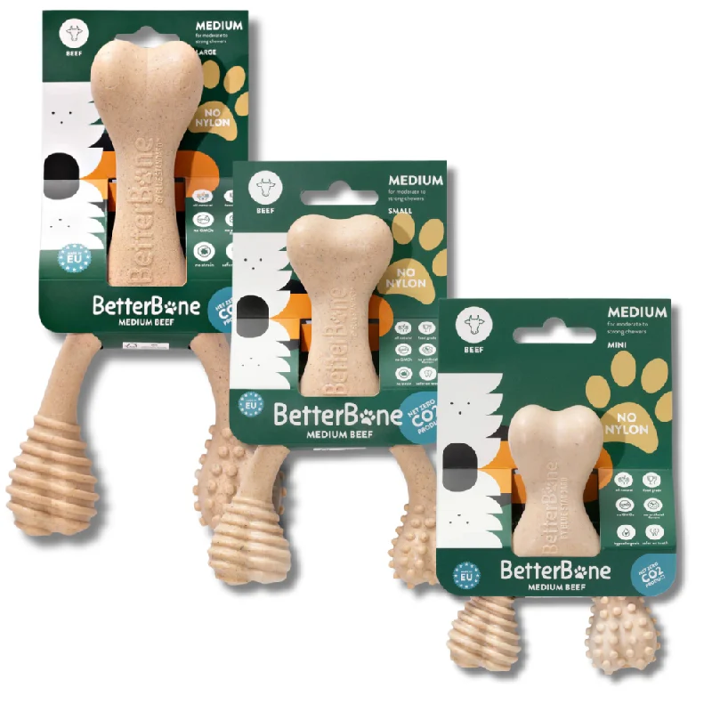 BetterBone Medium Density Beef Flavored Dental Chew Toy For Dogs