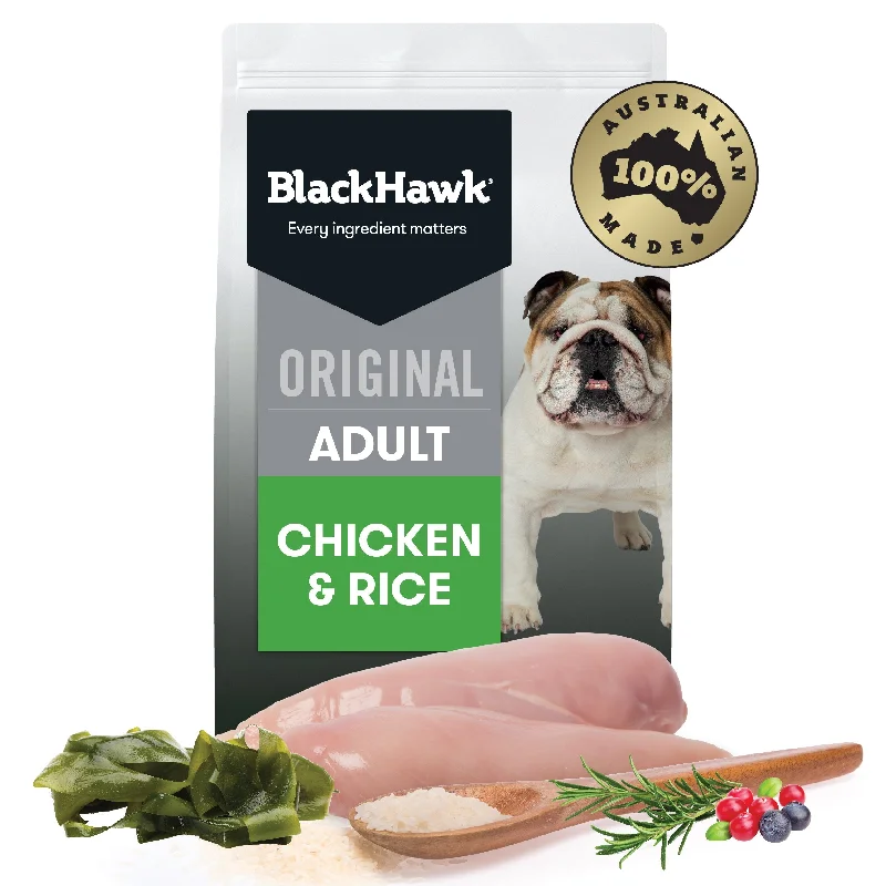 Black Hawk Original Chicken and Rice Dry Dog Food 3kg