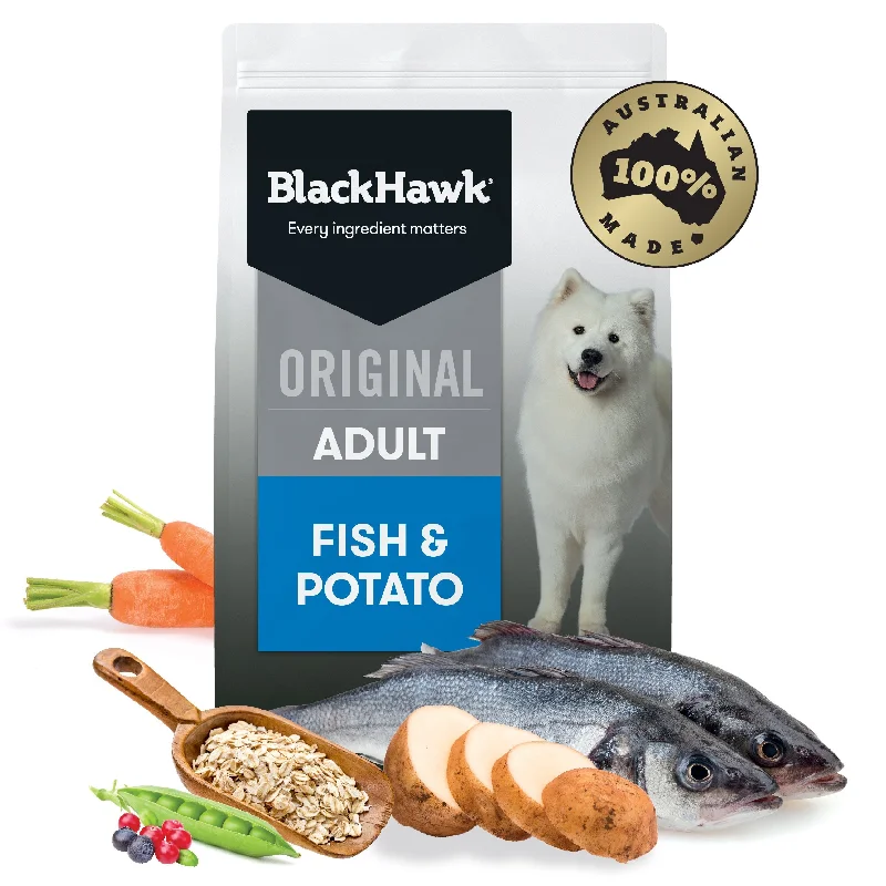 Black Hawk Original Fish and Potato Dry Dog Food 10kg