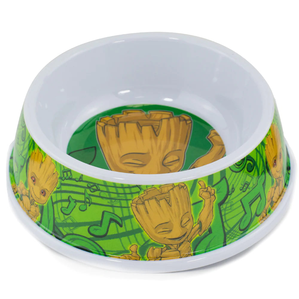 Buckle Down - Happy Groot Melamine Pet Bowl - 7.5 (16oz)