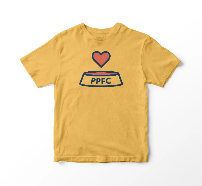 Heart Over Bowl T-Shirt - YELLOW