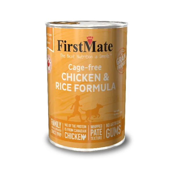 FirstMate Grain Friendly Cage-free Chicken & Rice Formula Canned Food for Dogs