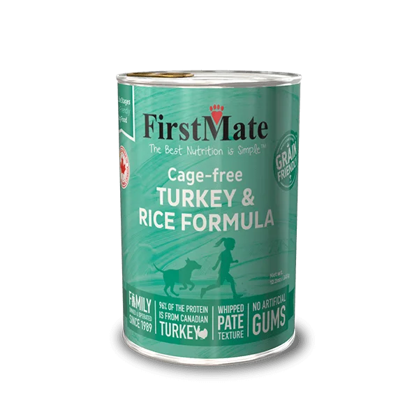 FirstMate Grain Friendly Cage-free Turkey & Rice Formula Canned Food for Dogs