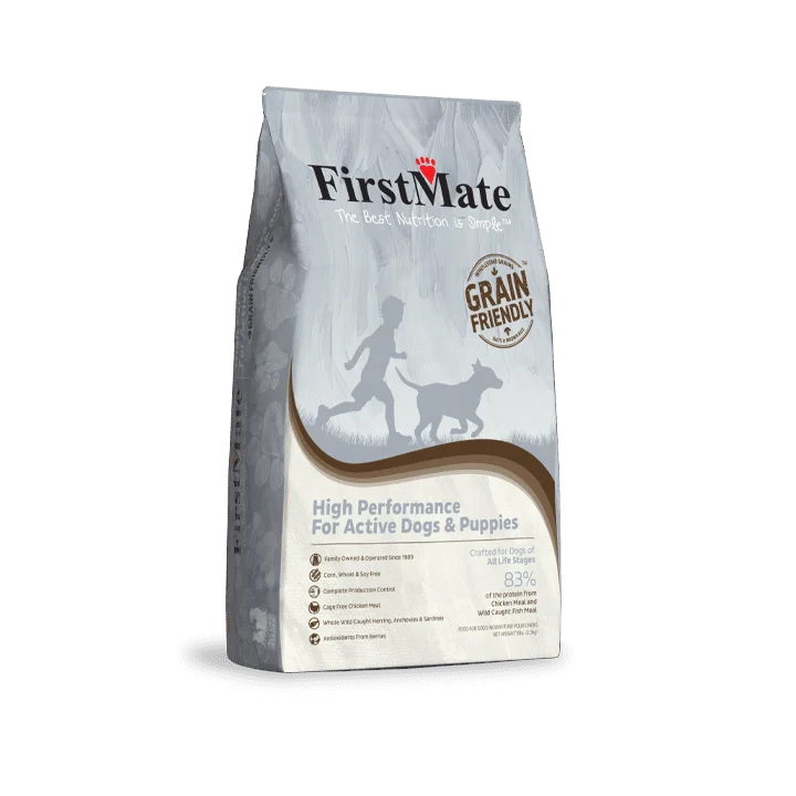 FirstMate Grain Friendly High Performance Dog Food for Active Dogs and Puppies