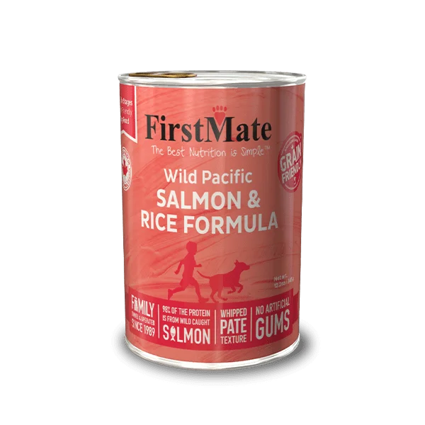 FirstMate Grain Friendly Wild Pacific Salmon & Rice Formula Canned Food for Dogs