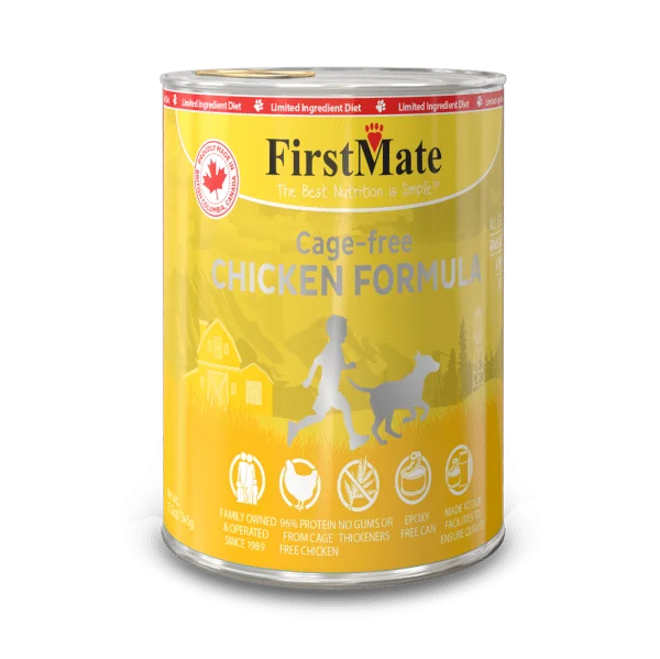 FirstMate Limited Ingredient Cage Free Chicken Formula Canned Food for Dogs