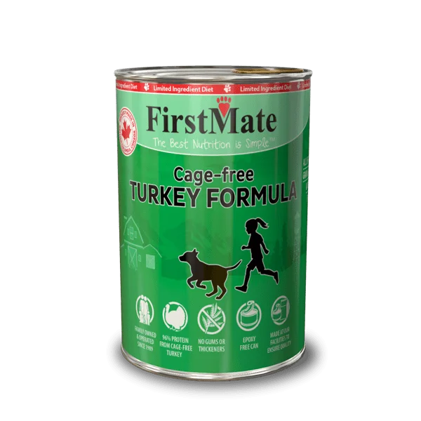 FirstMate Limited Ingredient Cage Free Turkey Formula Canned Food for Dogs