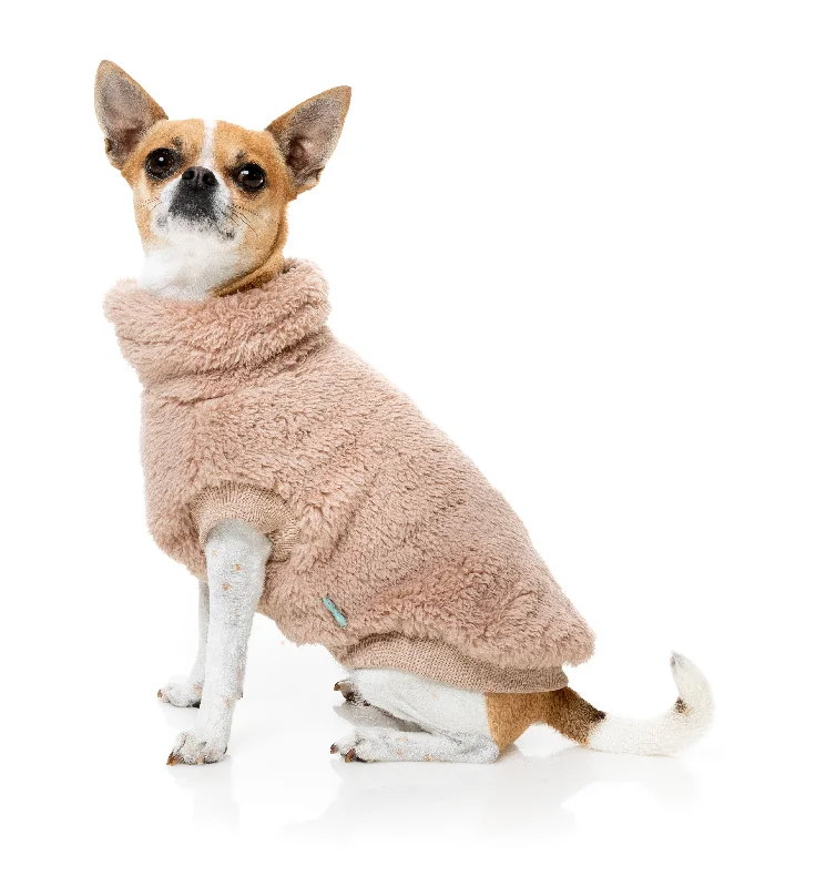 FuzzYard Turtle Teddy Dog Sweater Chai