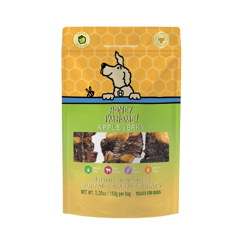 Honey I'm Home Buffalo Apple Jerky Treats 5.29oz