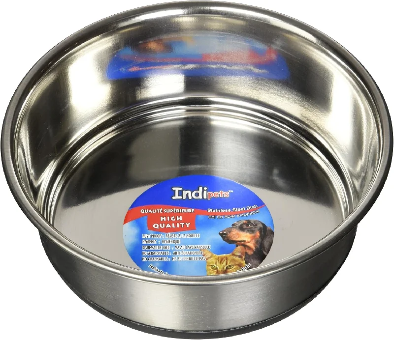 Indipets Stainless Steel Pet Feeding Bowl