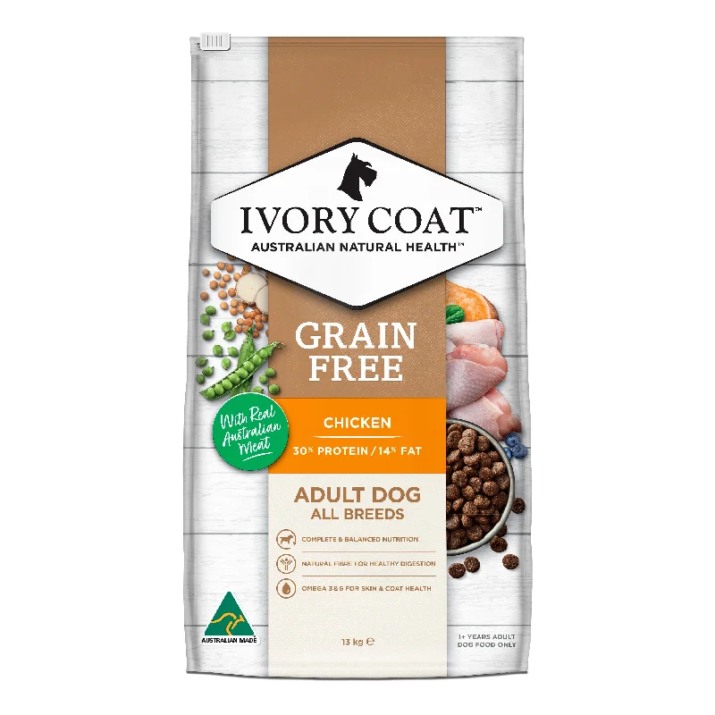 Ivory Coat - Grain Free Adult Dry Dog Food Chicken (13kg)