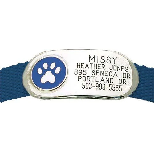 Jewelry Collar Tag - Paw