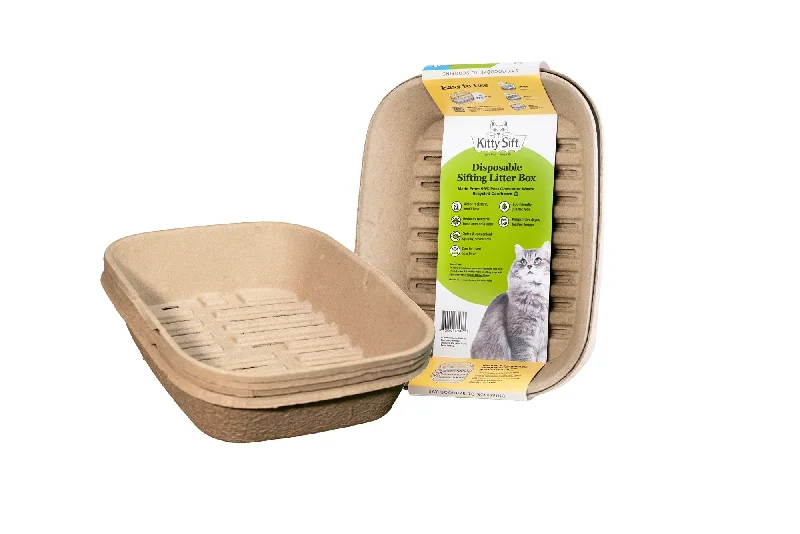 Kitty Sift - Eco-Friendly Sifting Litter Box Kit  (1 Litter Box, 5 Sifting Liners)