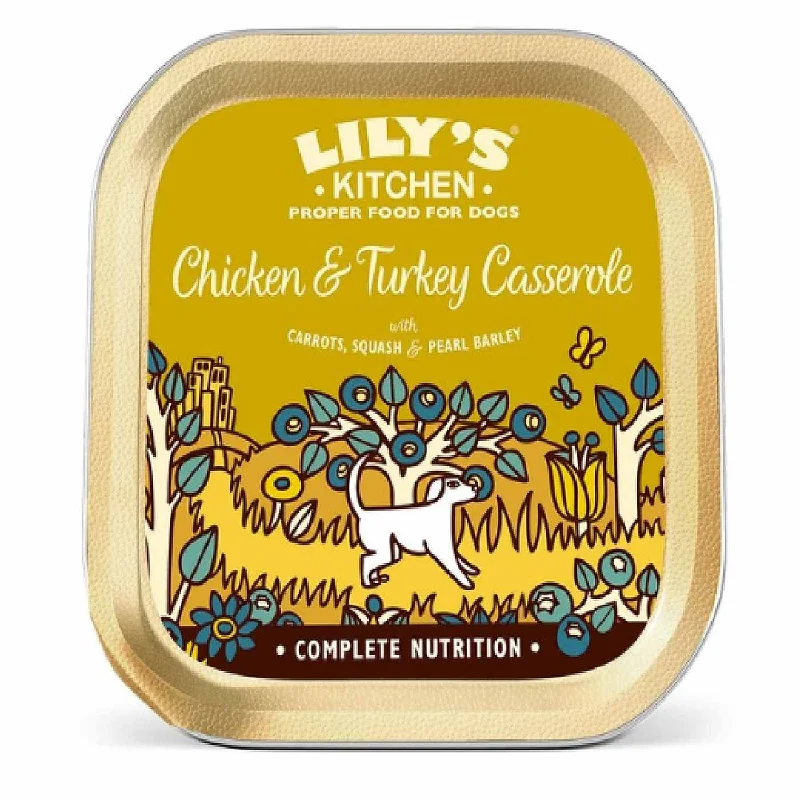 Lily's Kitchen Chicken and Turkey Casserole Dog Food (Case of 6)