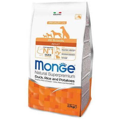 Monge Dog Dry All Breeds Duck, Rice & Potato