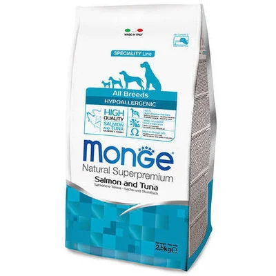 Monge Dog Dry All Breeds Hypo Salm & Tuna