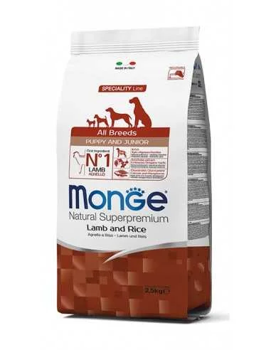 Monge Dog Dry All Breeds Puppy Lamb & Rice