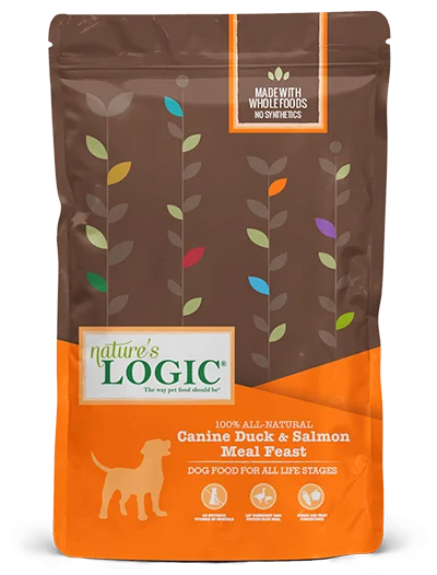 Nature's Logic Duck and Salmon Meal Feast Dry Food for Dogs