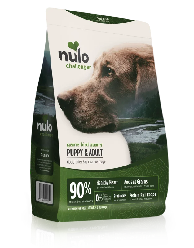 Nulo Challenger High-Meat Kibble Duck, Turkey & Guinea Fowl