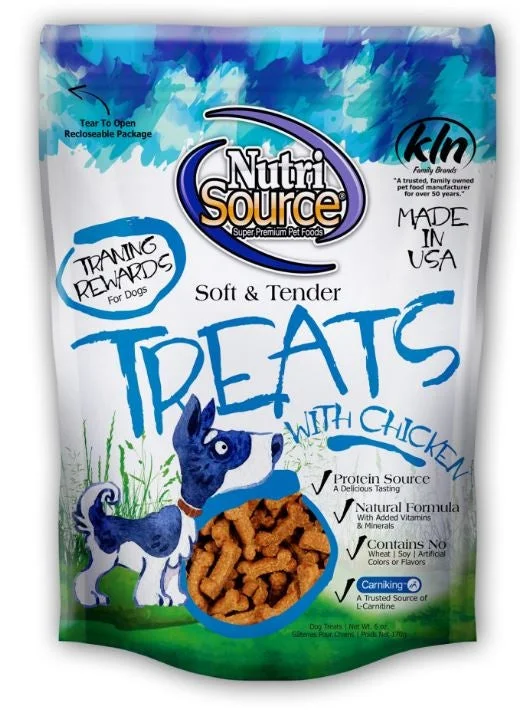 NutriSource Soft Tender Chicken Dog Treats-6oz