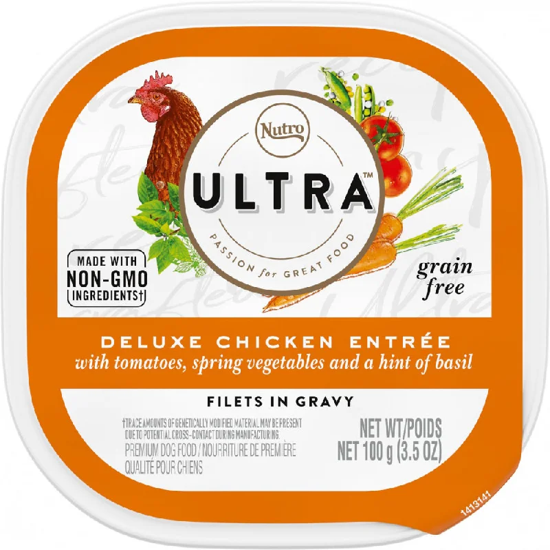 Nutro Ultra Grain Free Deluxe Chicken Entree Filets in Gravy Wet Dog Food