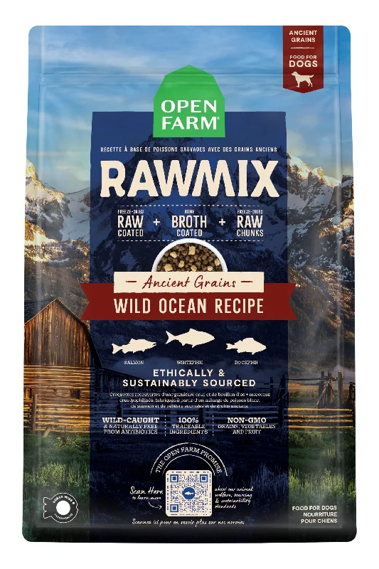 Open Farm Raw Mix Wild Ocean Ancient Grains Dry Dog Food