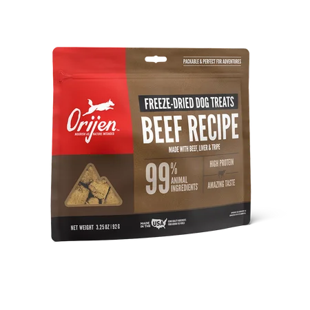 ORIJEN Beef Recipe Freeze-Dried Dog Treats from Champion Petfoods