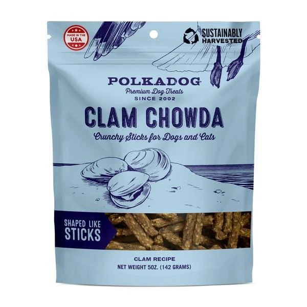 Polka Dog Clam Chowda Dog Treats 5oz