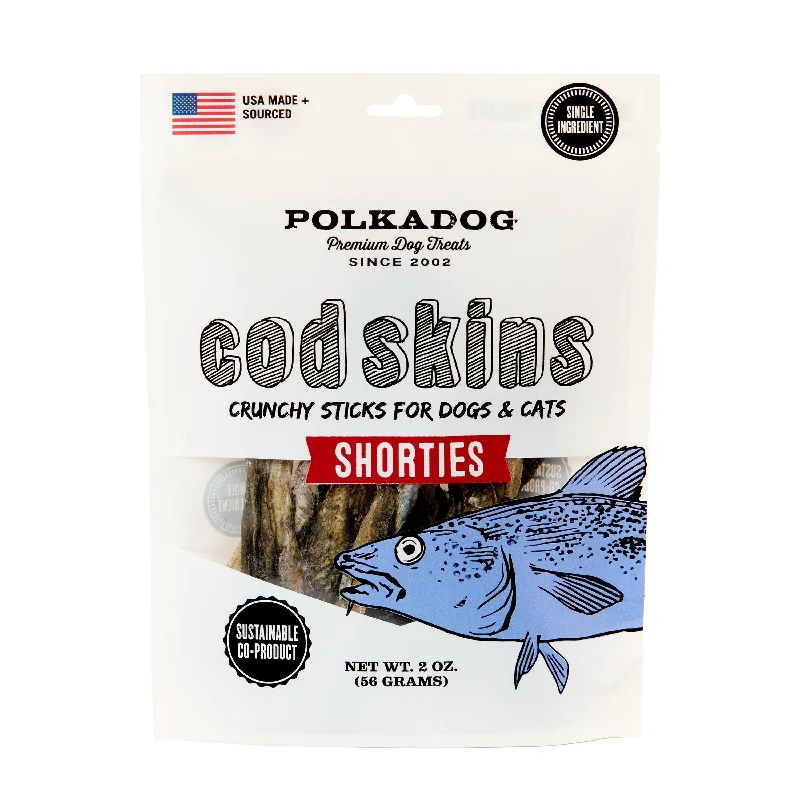 Polka Dog Cod Skins Shorties 2oz