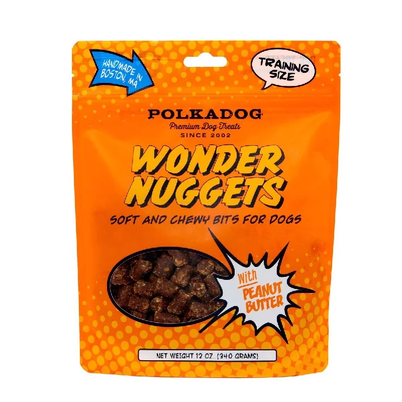 Polka Dog Wonder Nuggets Peanut Butter Dog Treats 12oz