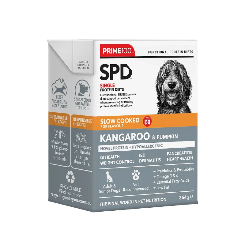 Prime100 SPD Dog Wet Food Slow Cooked Kangaroo & Pumpkin 354g