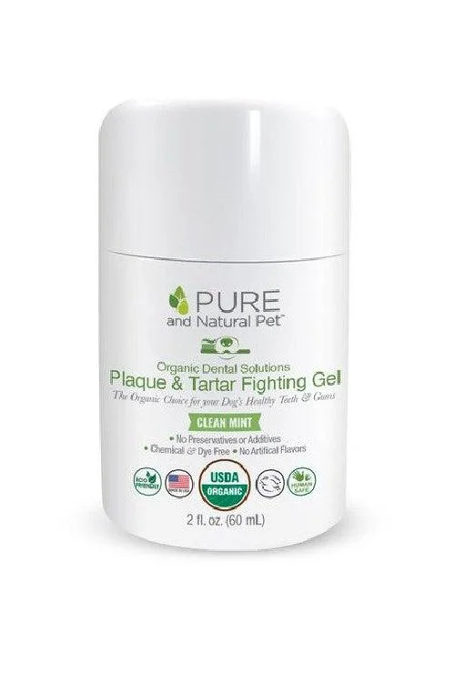 Pure and Natural Dental Plaque and Tartar Fighting Gel for Dogs