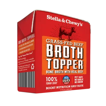 Stella & Chewy's Grass Fed Beef Beef Broth Topper for Dogs, 11-oz