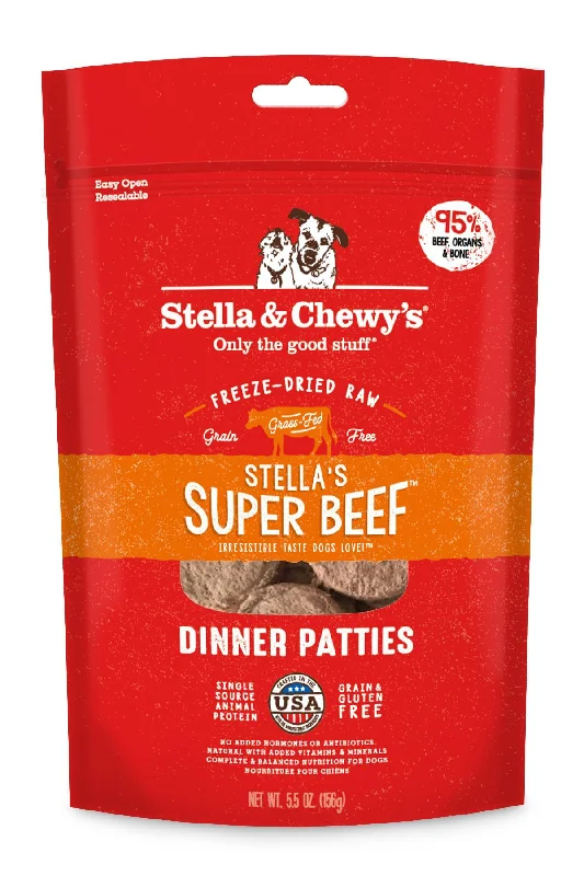 Stella and Chewy's Super Beef Freeze Dried Dinner Patties Dog Food