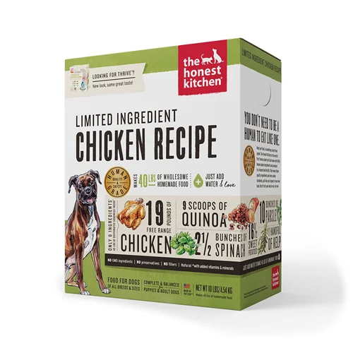 The Honest Kitchen Limited Ingredient Chicken Recipe Dehydrated Dog Food