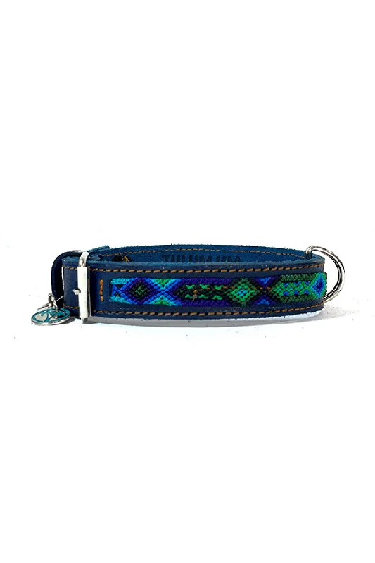 Tulum Handmade Cabos Blue Dog Collar