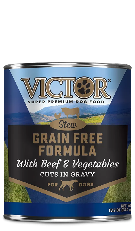 Victor Grain Free Beef & Vegetable in Gravy Canned Dog Food