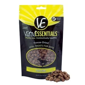 Vital Essentials Duck Nibs Freeze-Dried Dog Treats