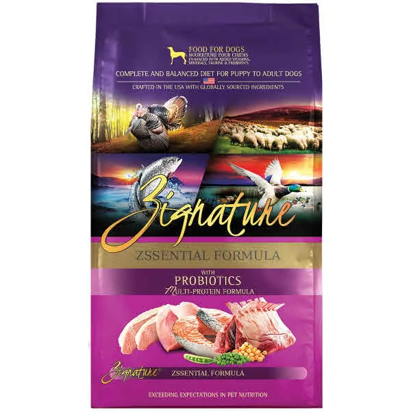 Zignature Zssential Multi-Protein Formula With Probiotics Dry Dog Food, 25-lb