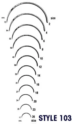 Suture Needles, Style 103 (6 pack)