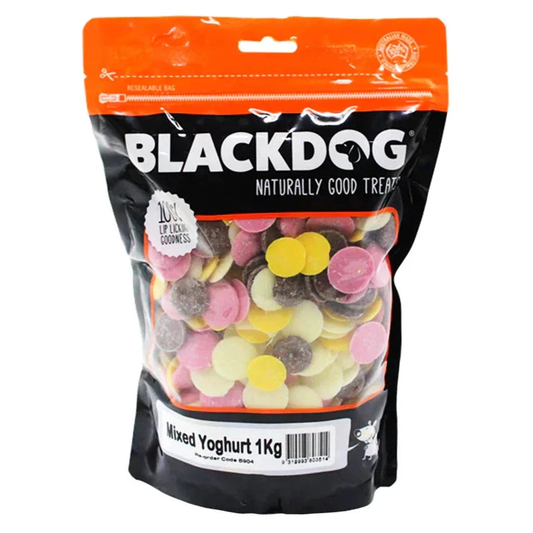 Blackdog Mixed Yoghurt Drops Dog Treats 1kg