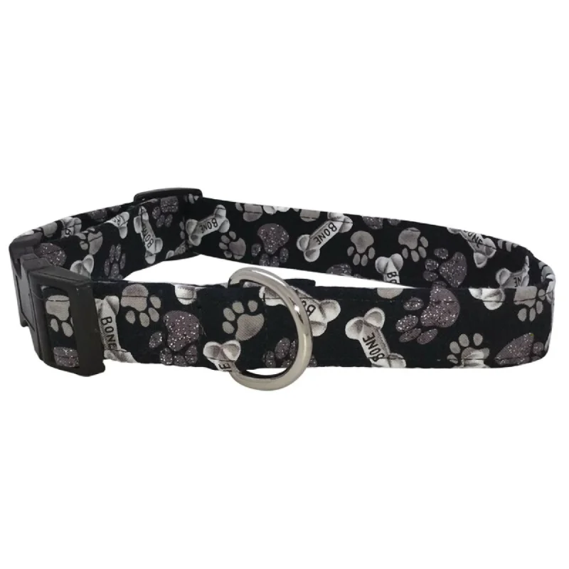 Bones & Paws Silver Dog Collar