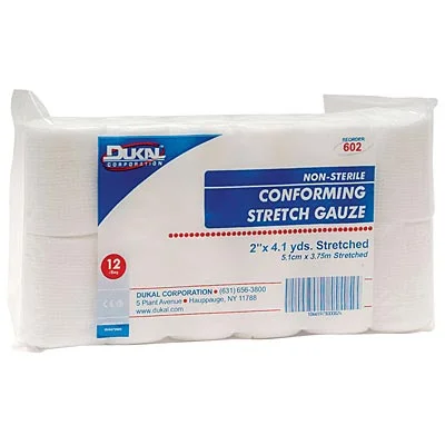 Conforming Stretch Gauze, Bag of 12 Rolls