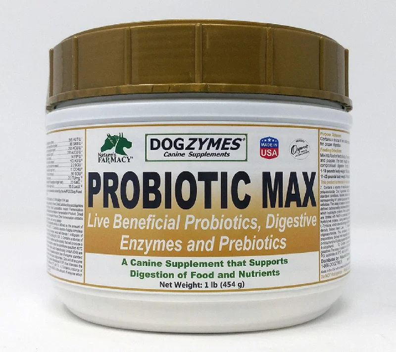 Nature's Farmacy Dogzymes Pro Biotic Max Supplement For Dogs