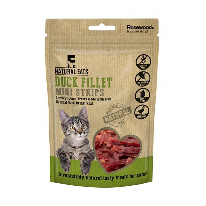 Duck Fillet Mini Strips For Cats 50g